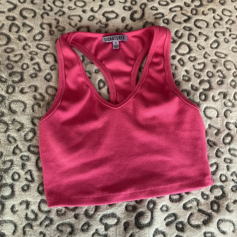 Signature 8 Pink Tank Top